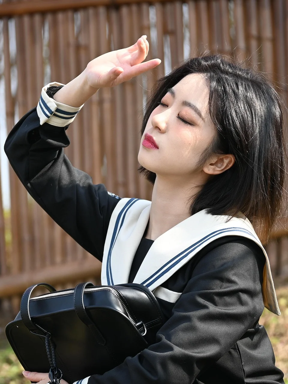 女性、制服、アジア人、美