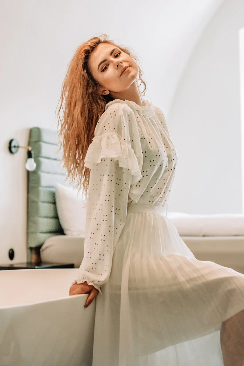 girl, woman, portrait, smile
