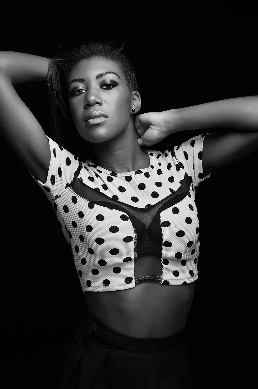 woman, model, portrait, black