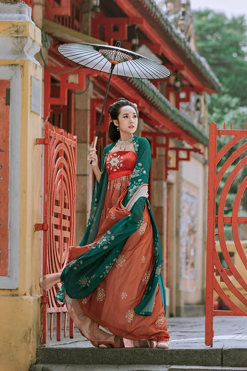 fashion, woman, chinese dress, ancient
