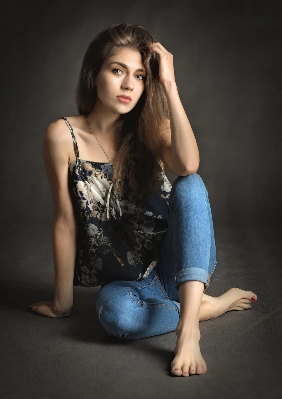 girl, woman, portrait, young