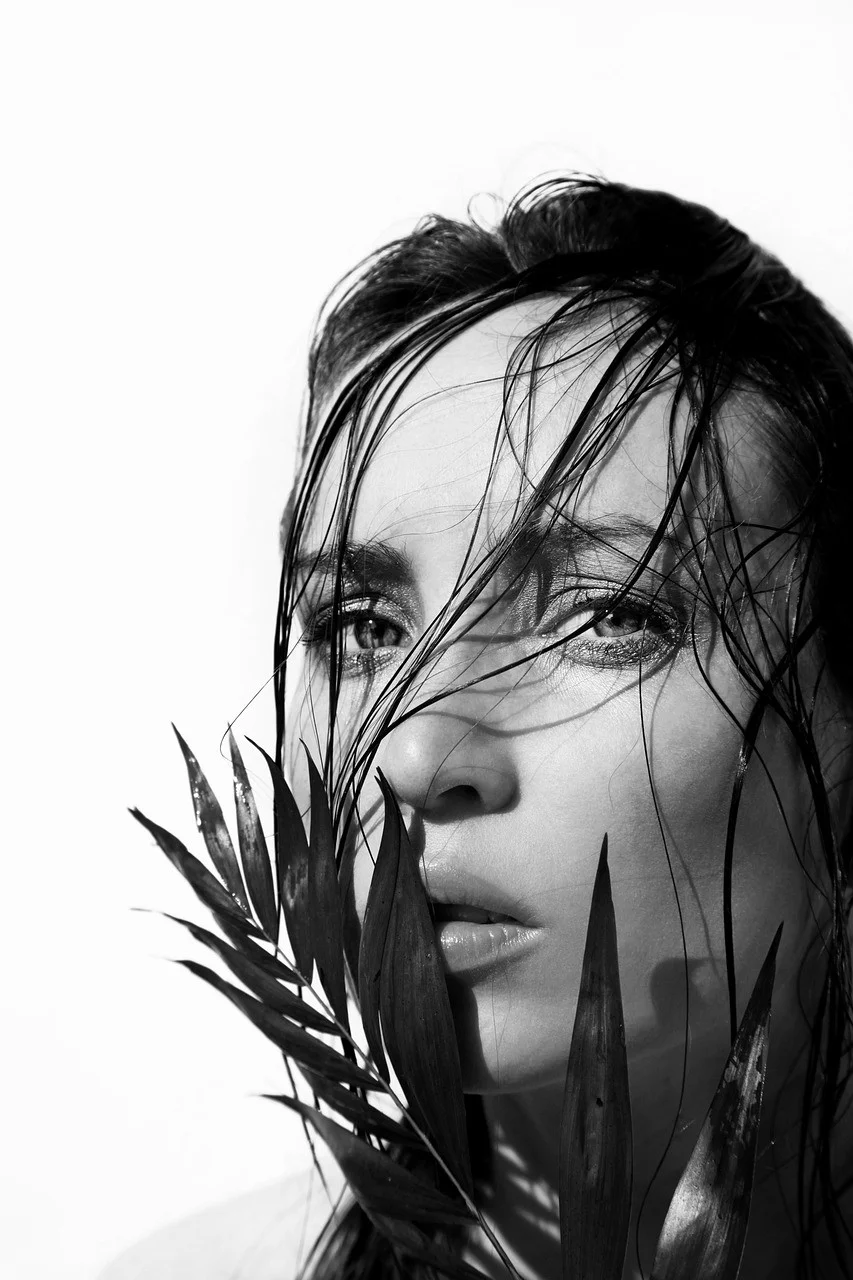 黑白，黑白，单色，面孔
