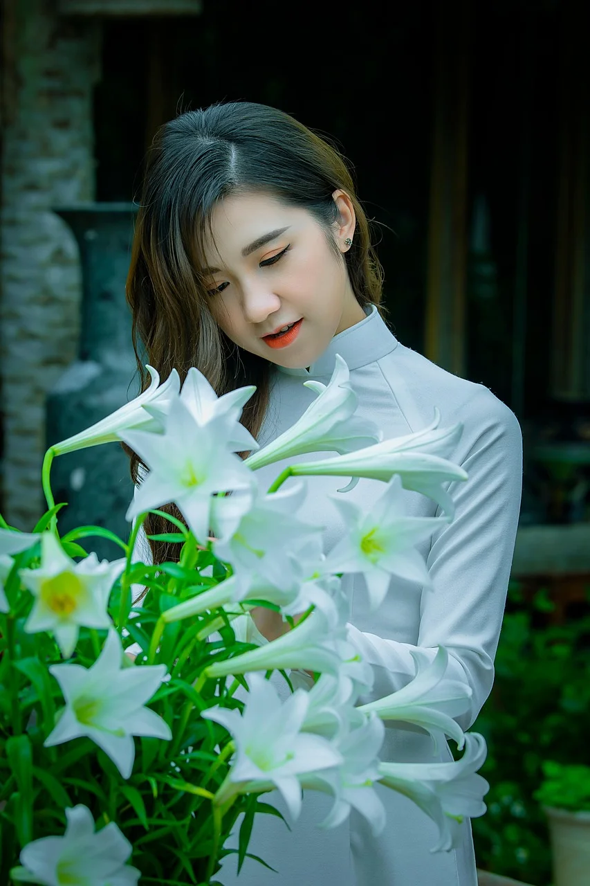 ao dai, fashion, woman, vietnamese