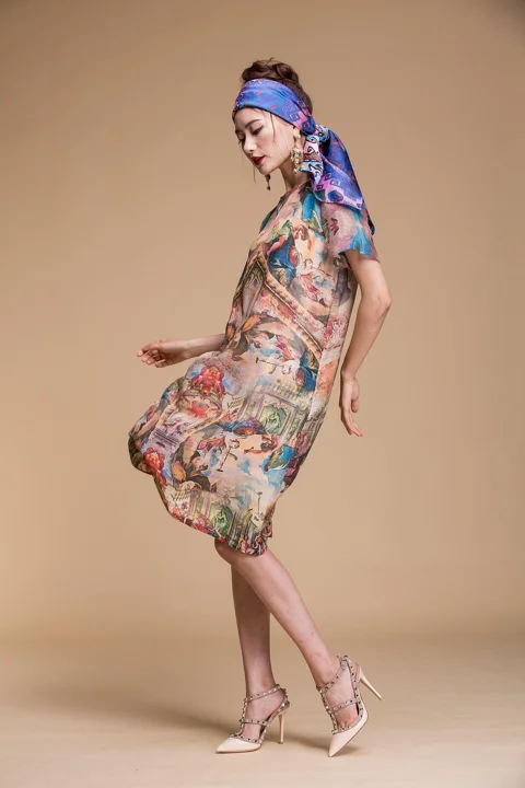 woman, model, dress, elegant