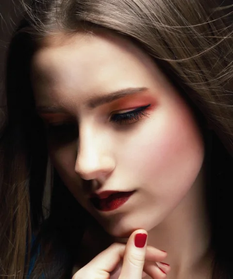 woman, portrait, makeup, cosmetics