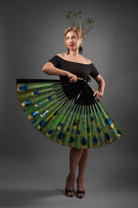 woman, fashion, beautiful, peacock