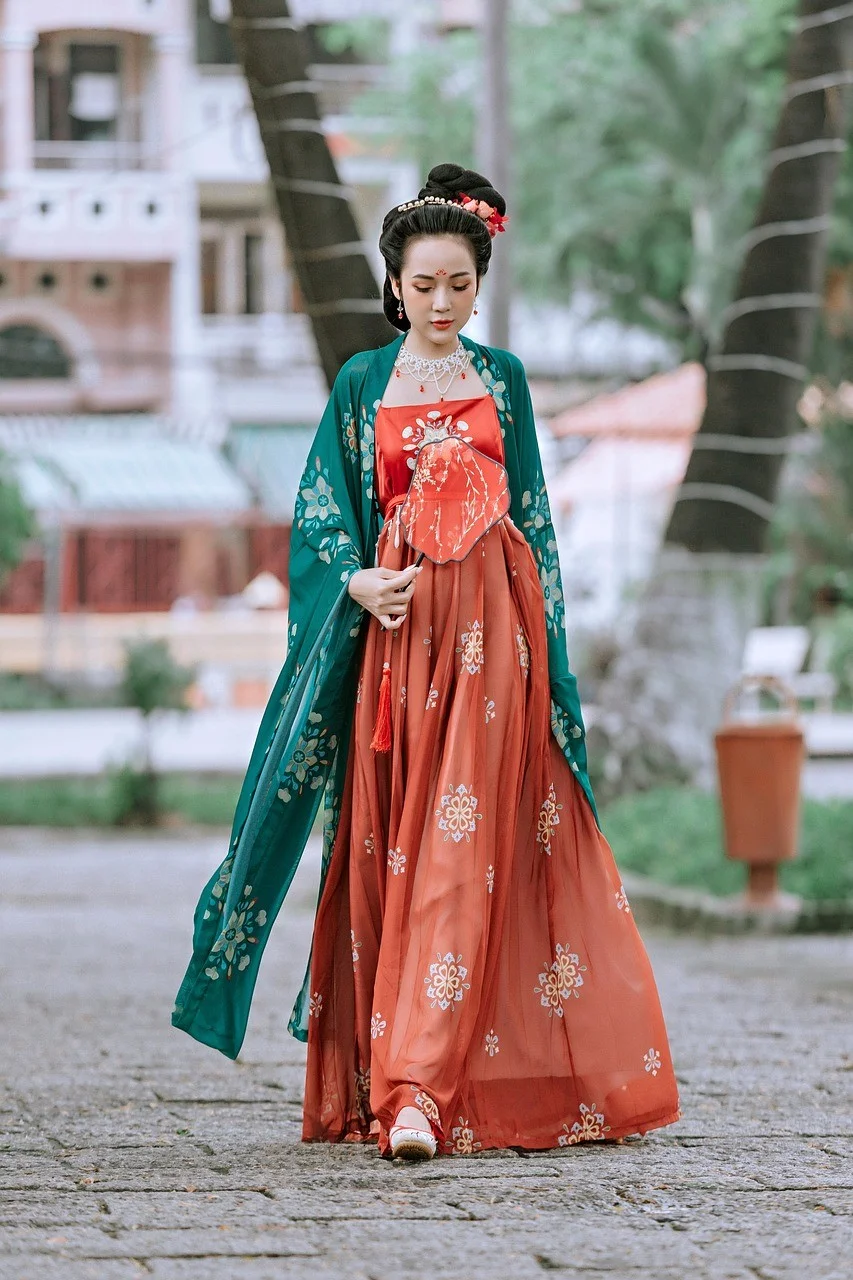 fashion, woman, chinese dress, ancient