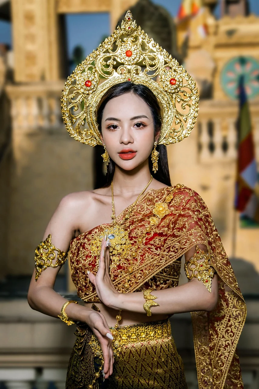 thailand, thai woman, thai traditional costume, woman