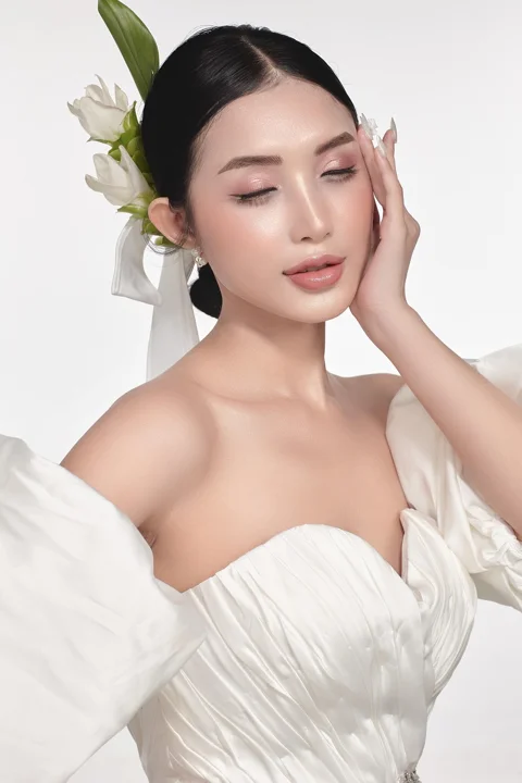 女人、新娘、模特、连衣裙