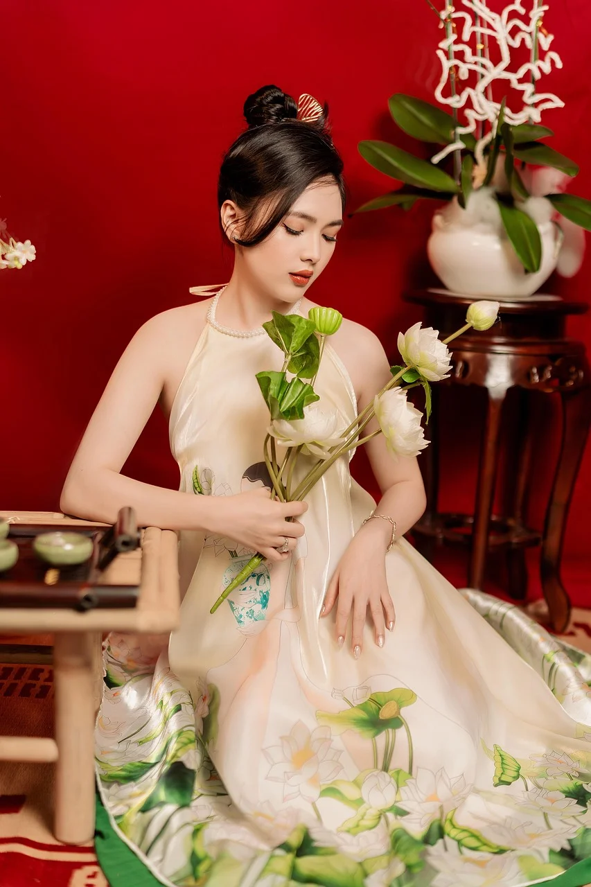 tet, ao dai, vietnamese woman, woman