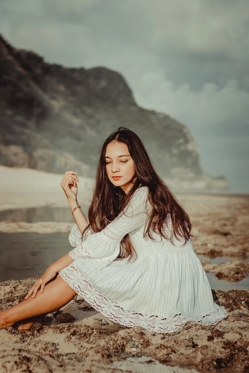 女人，巴厘岛，海滩，旅行
