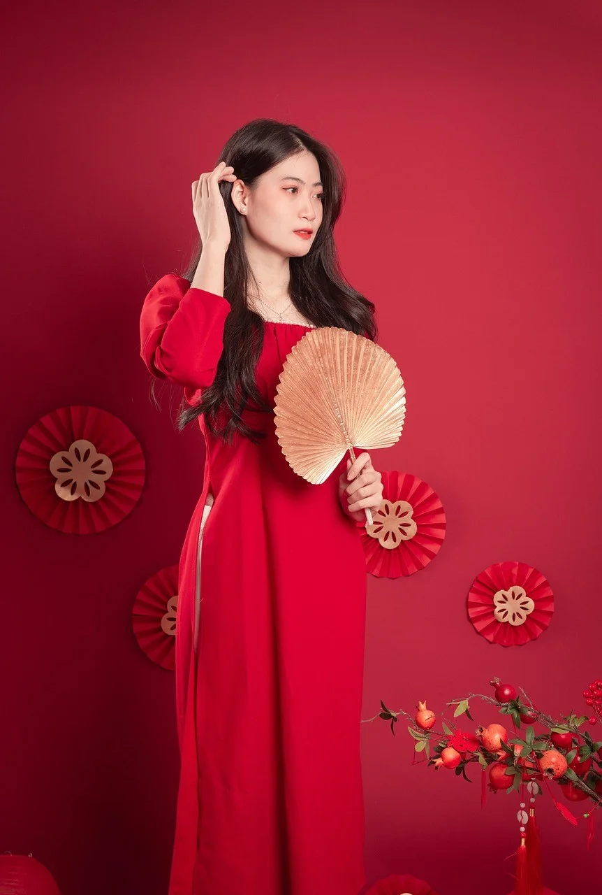 时尚、女性、肖像、亚洲