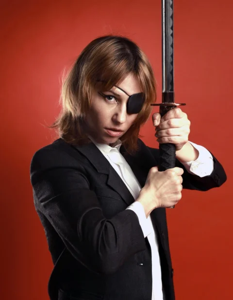 武士刀、女性、忍者、刀