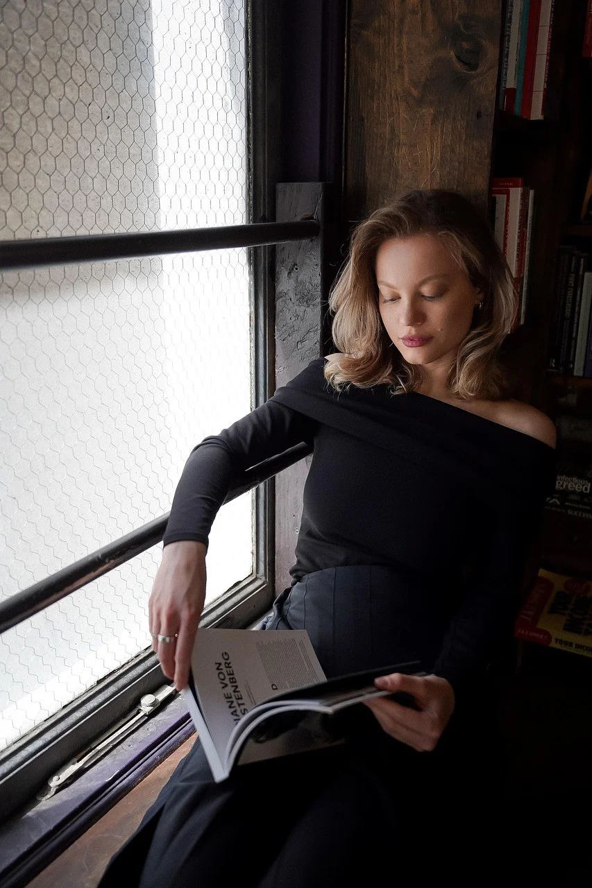 woman, book, reading, education