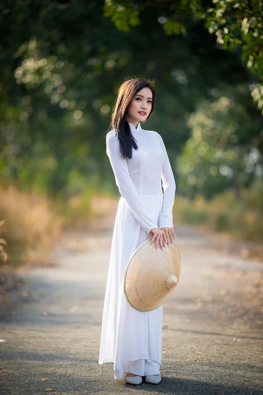 ao dai, fashion, woman, vietnamese