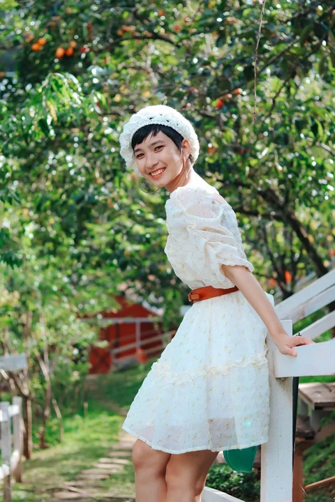 秋天、女人、肖像、女孩