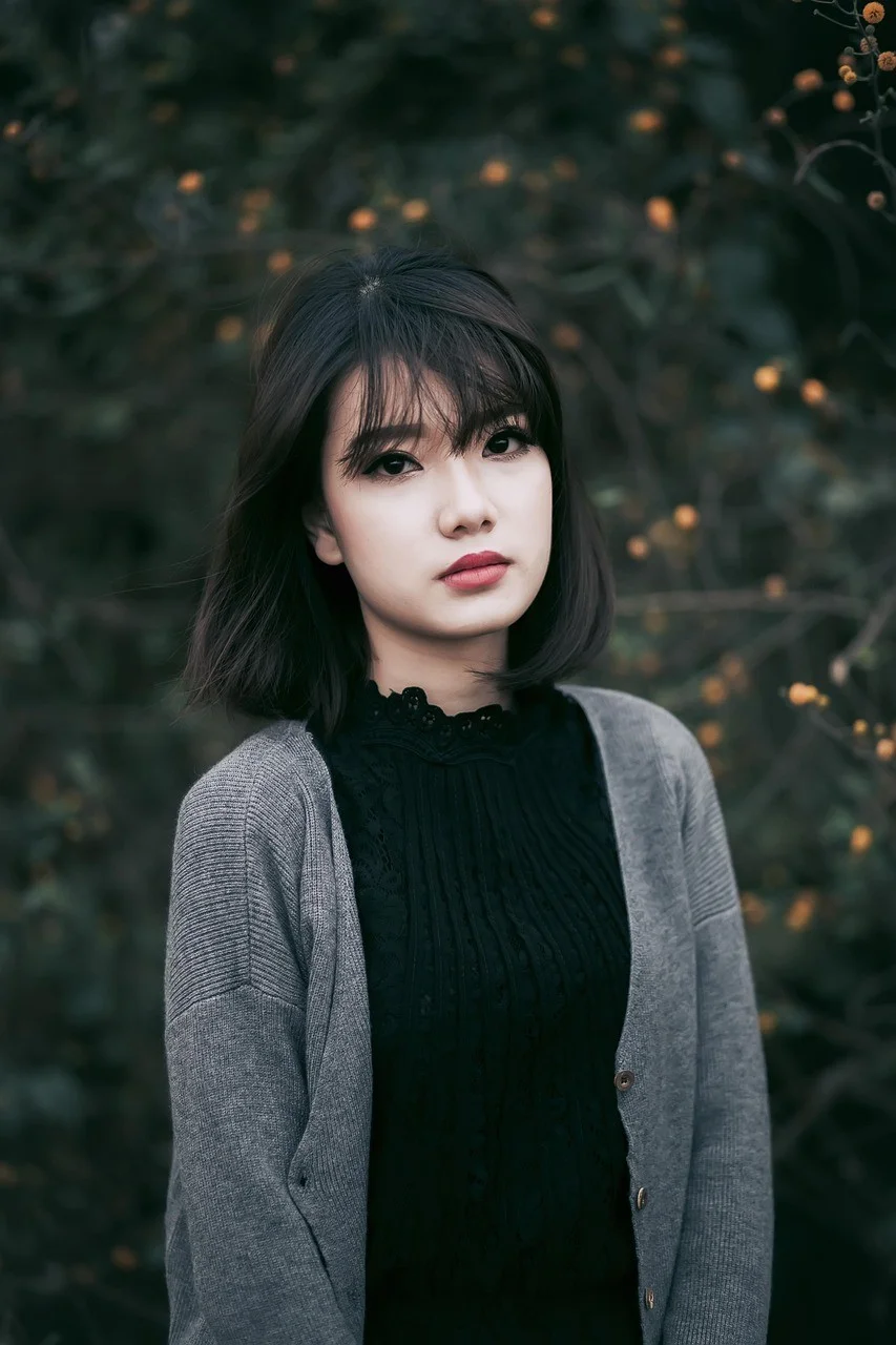 アジア系、女性、人々、モデル