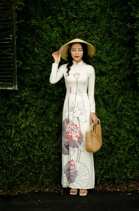 woman, ao dai, wedding, fashion