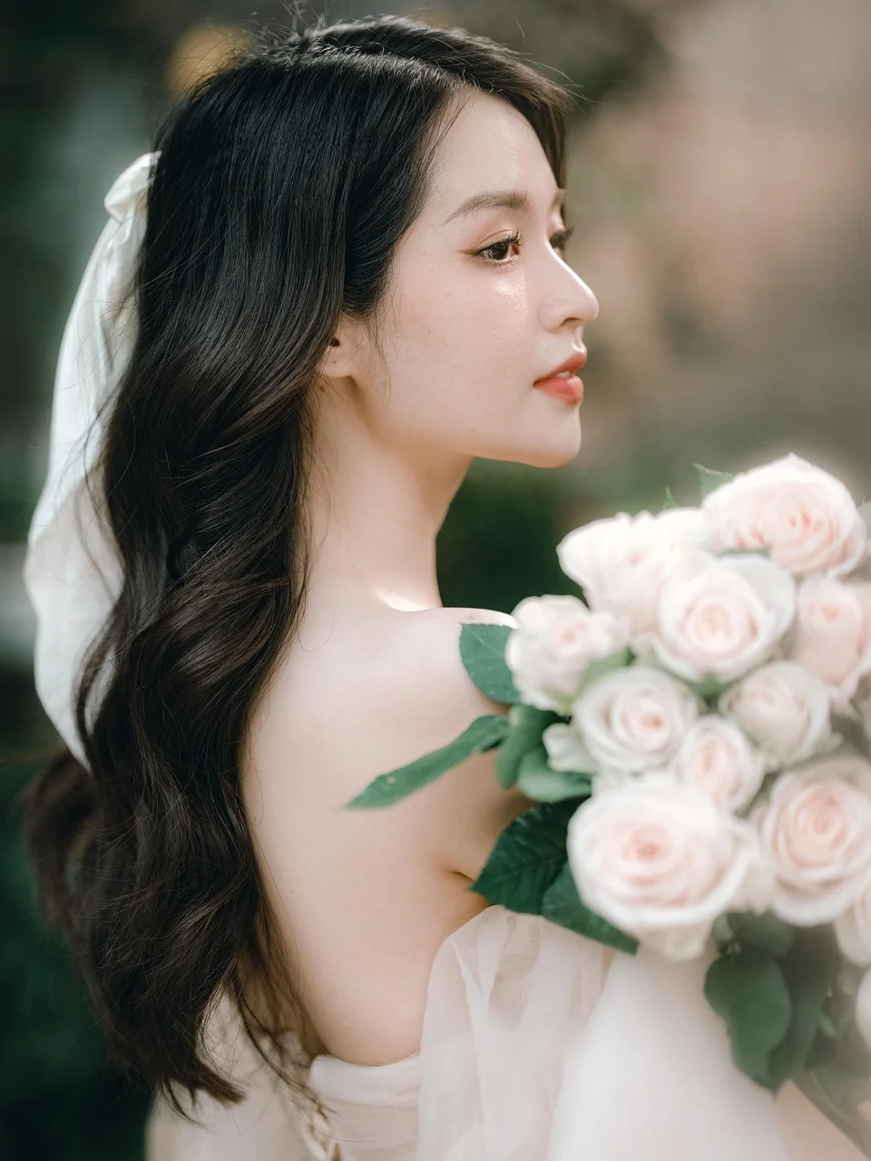 女人,模特兒,新娘,婚紗
