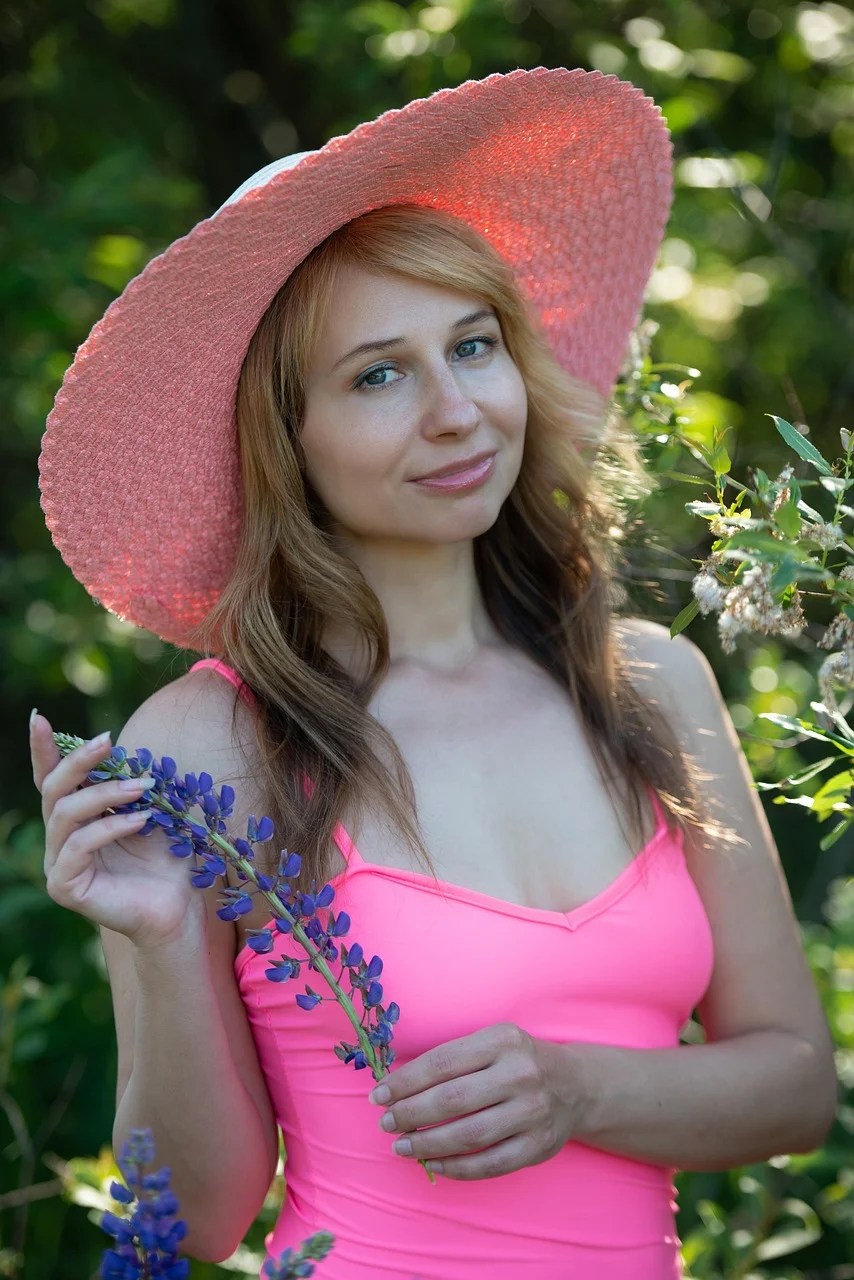 woman, flowers, pick flowers, bouquet