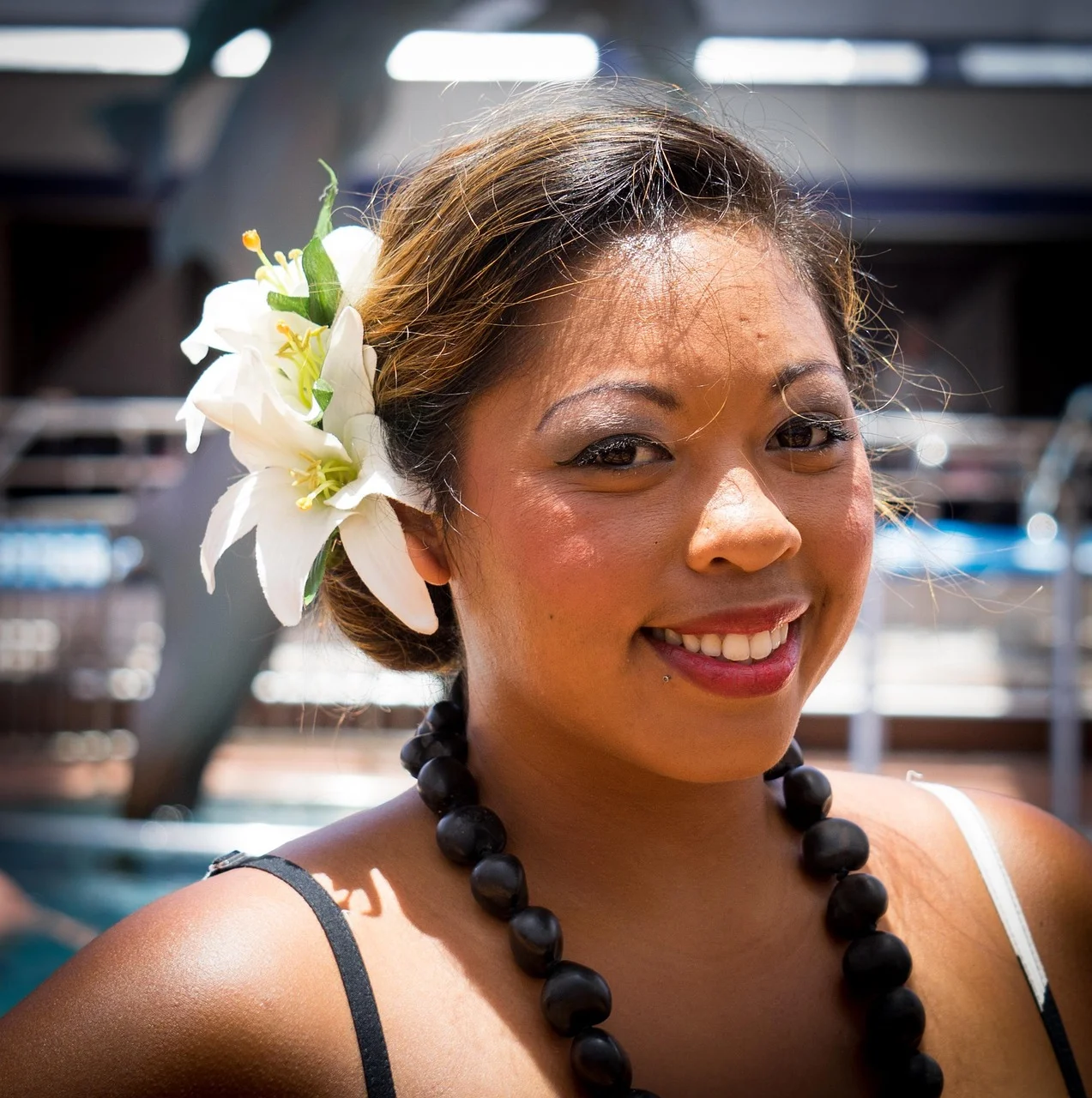 portrait, polynesian, female, girl