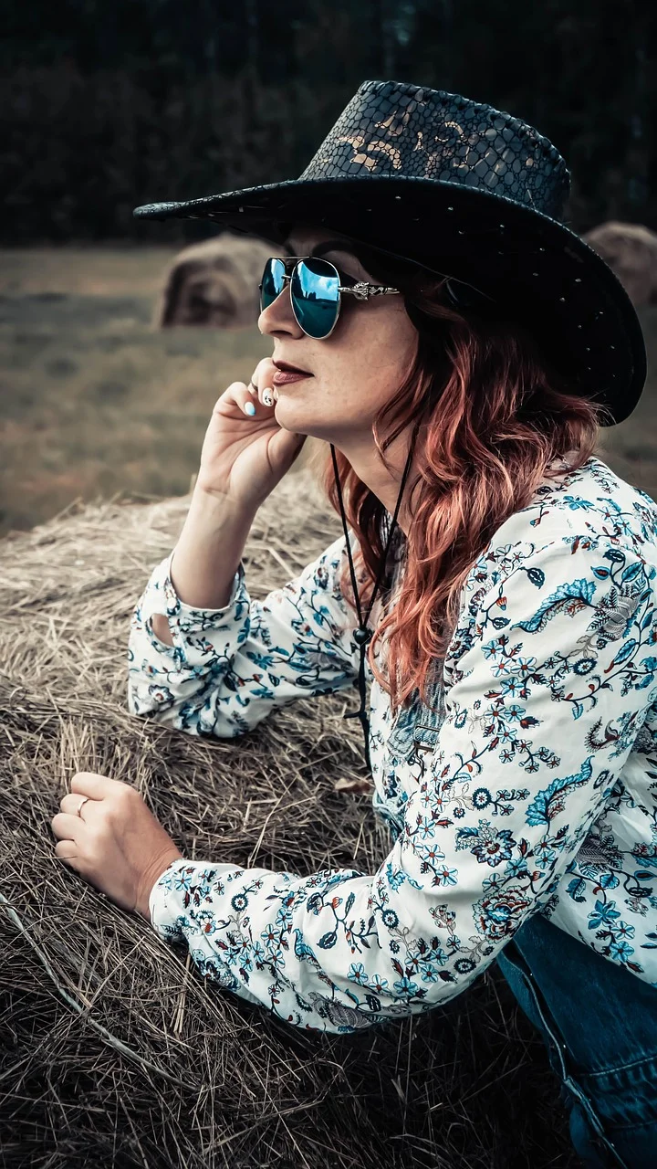 woman, model, hat, style