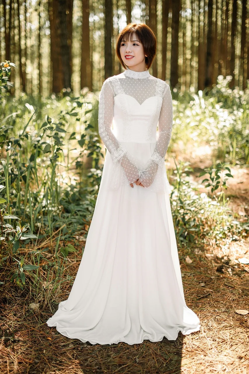 woman, bride, model, wedding