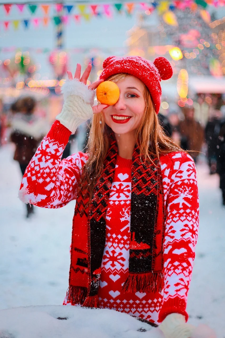 woman, winter, fashion, portrait