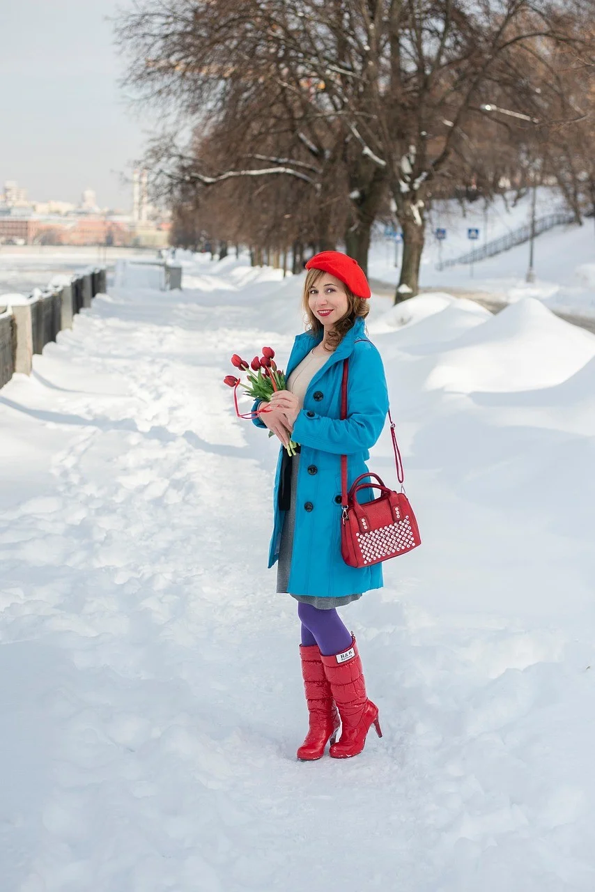woman, portrait, embankment, spring