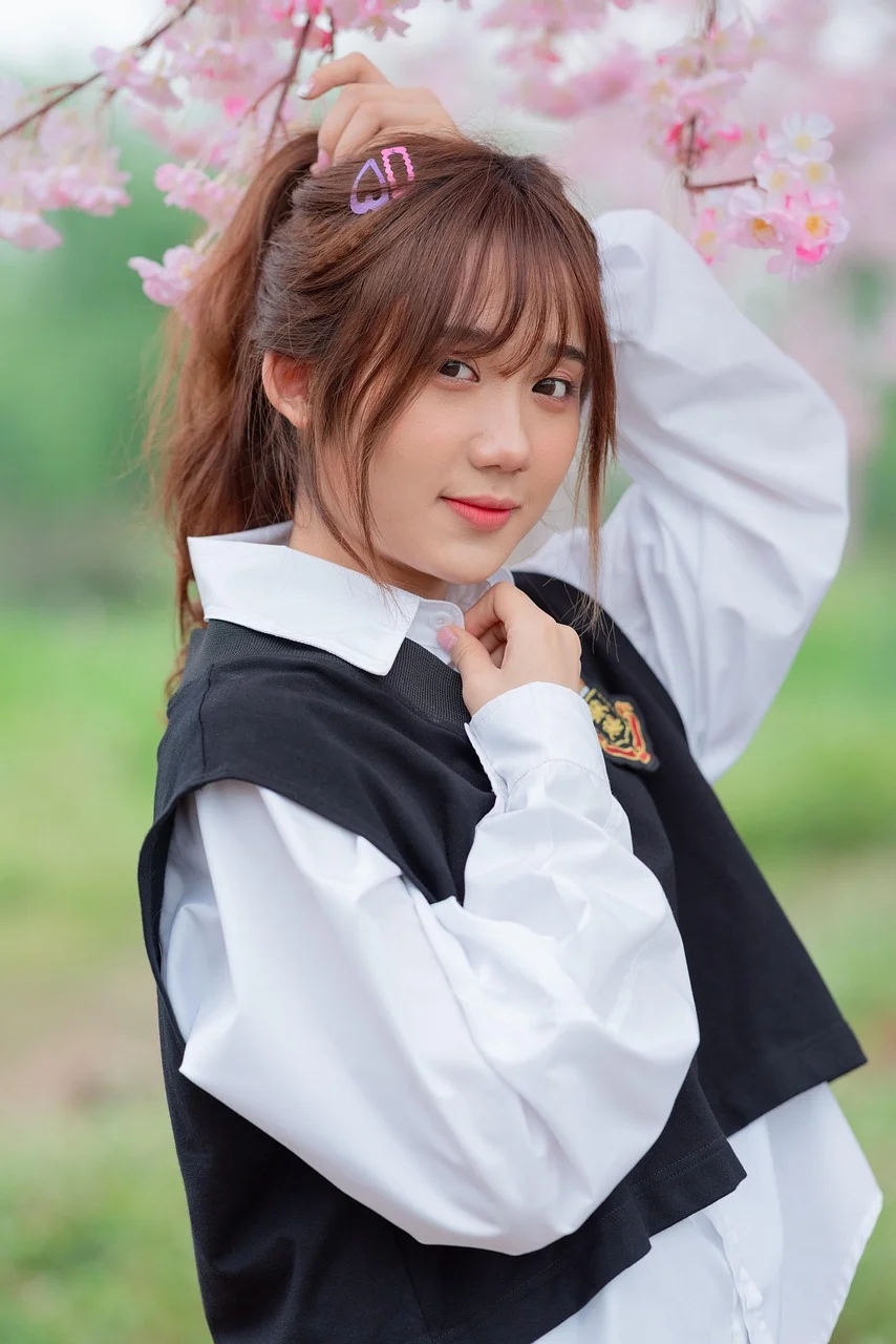 女人、春天、女性、女孩