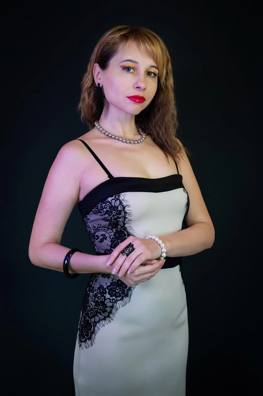 evening dress, lace, dress, sheath dress