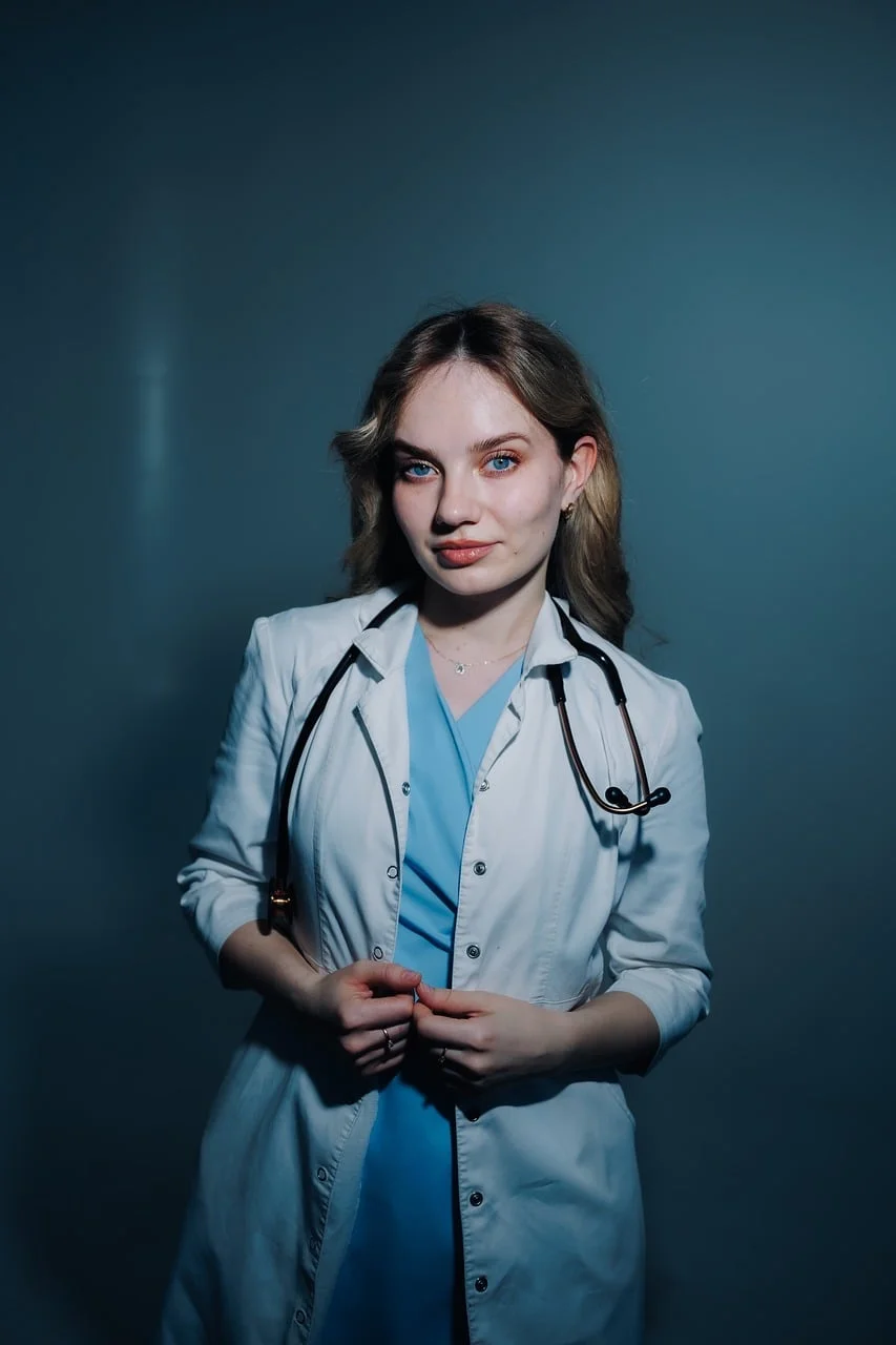 doctor, woman, stethoscope, healthcare