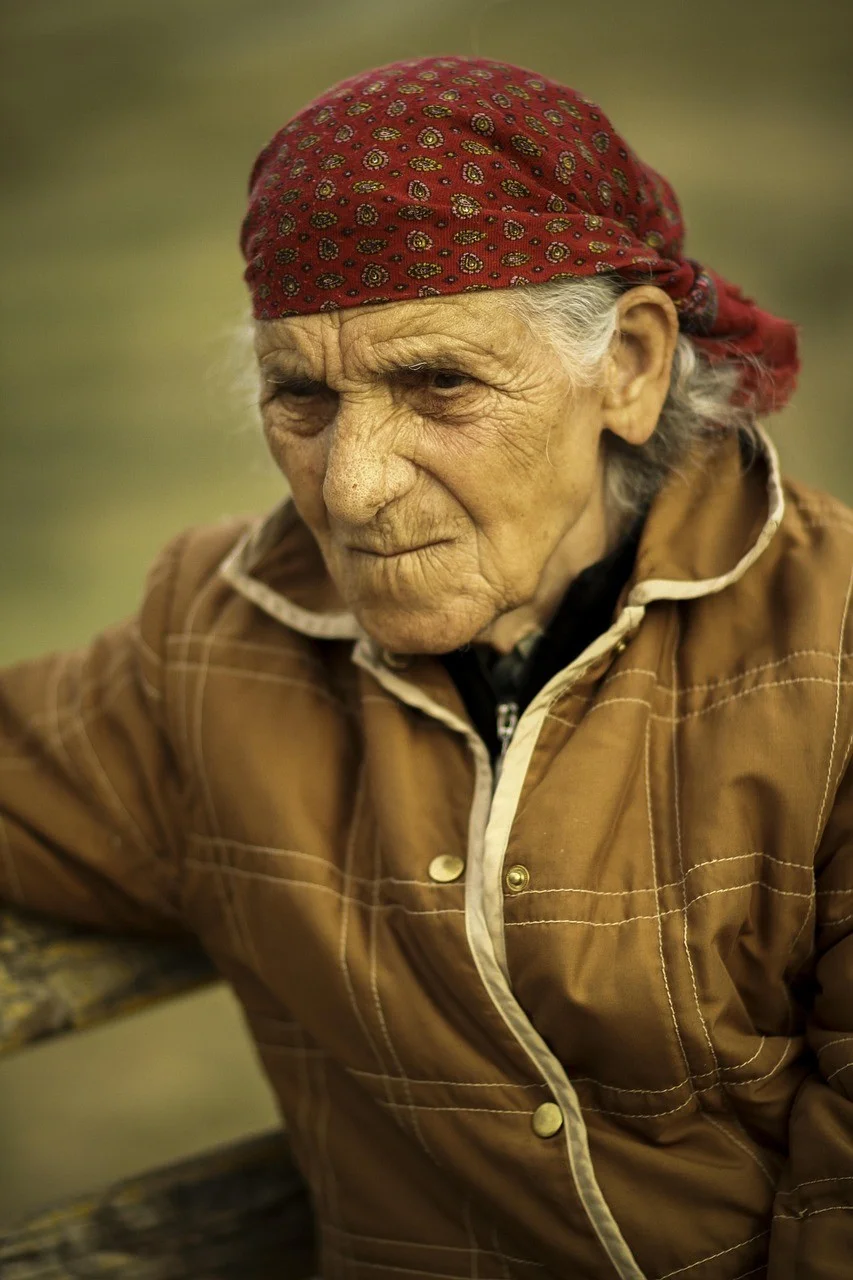 elderly, woman, female, senior