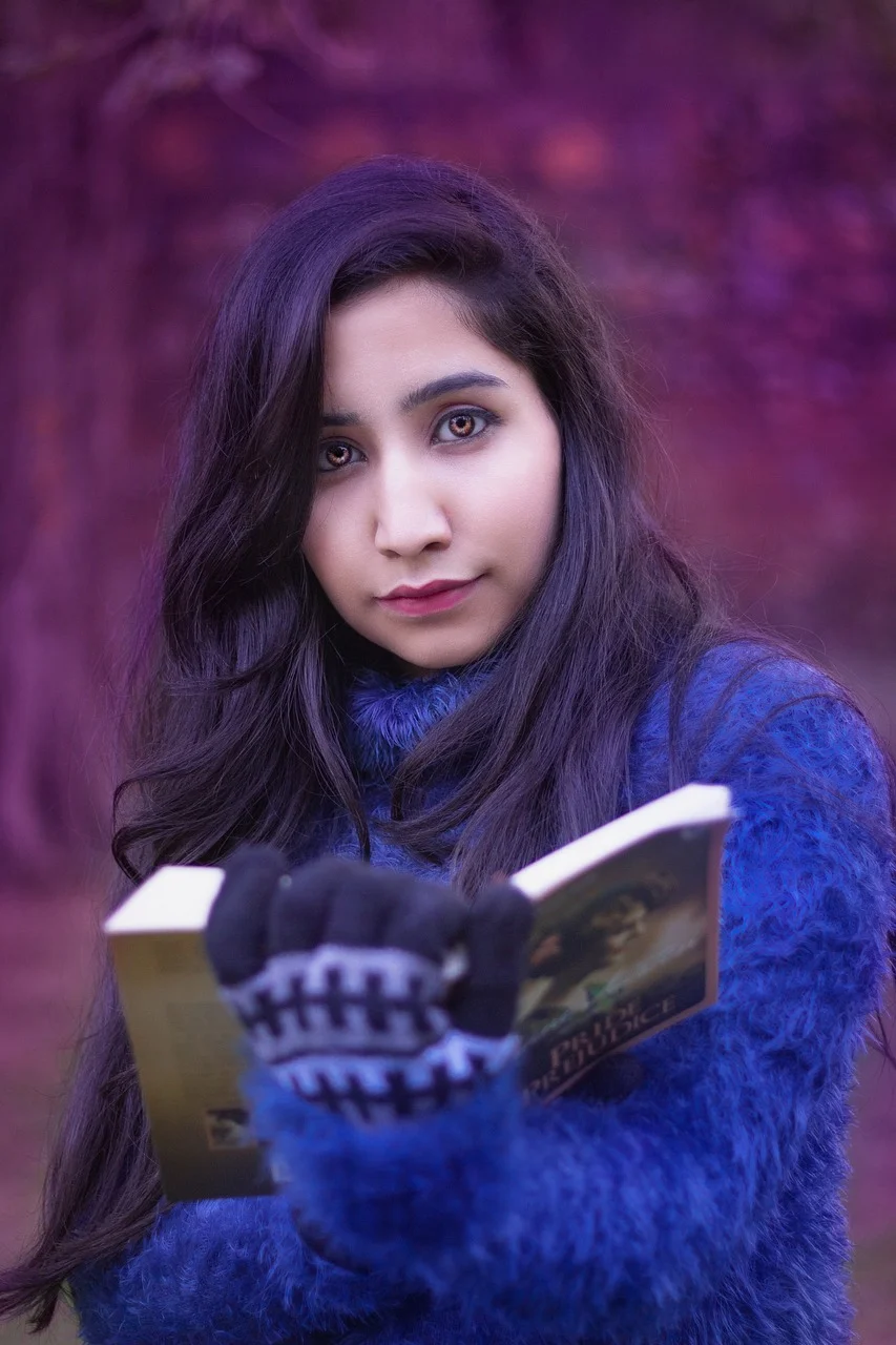 girl, girl in sweater, winter, portrait