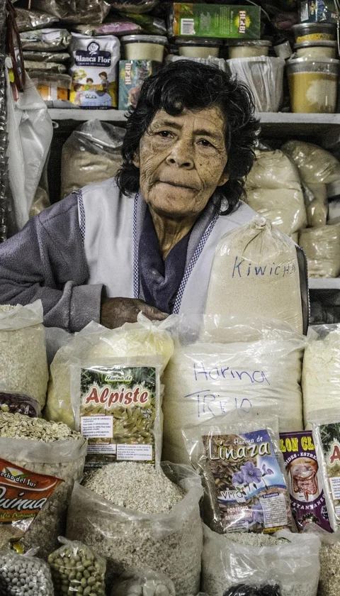 woman, vendor, person, old