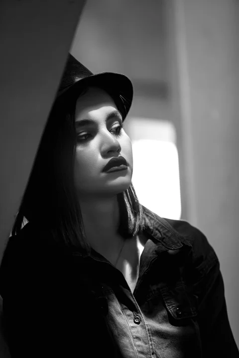 fox, portrait, woman, girl
