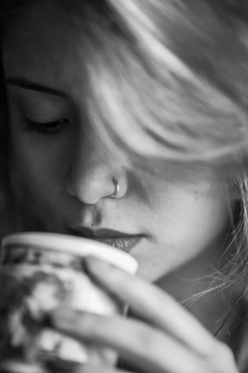 woman, coffee, emotional, nutrition