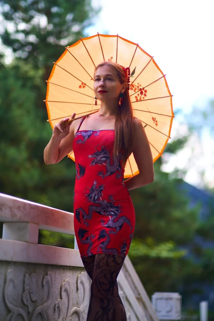 女性、戶外、公園、huamin
