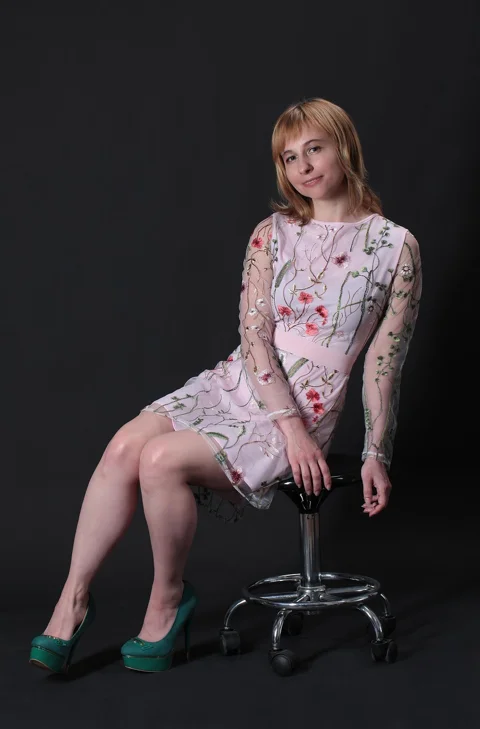 floral dress, fashion, model, portrait
