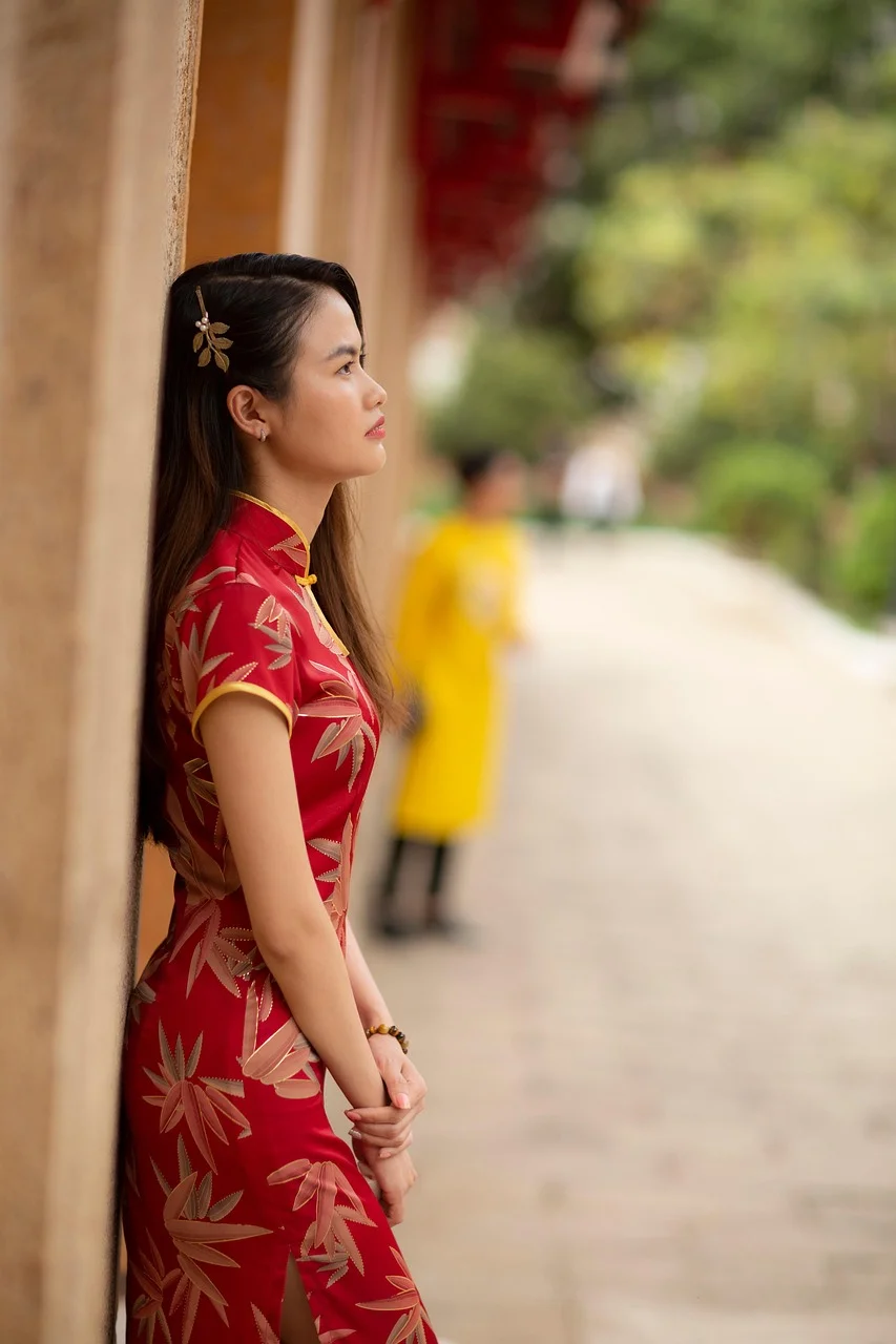 woman, model, portrait, dress