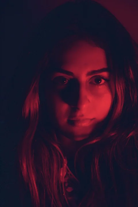 a person with red hair