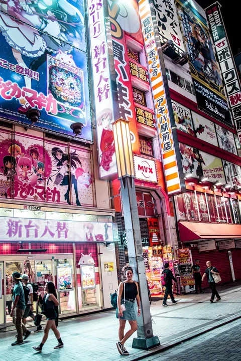 日本、亞洲、霓虹、街道、城市