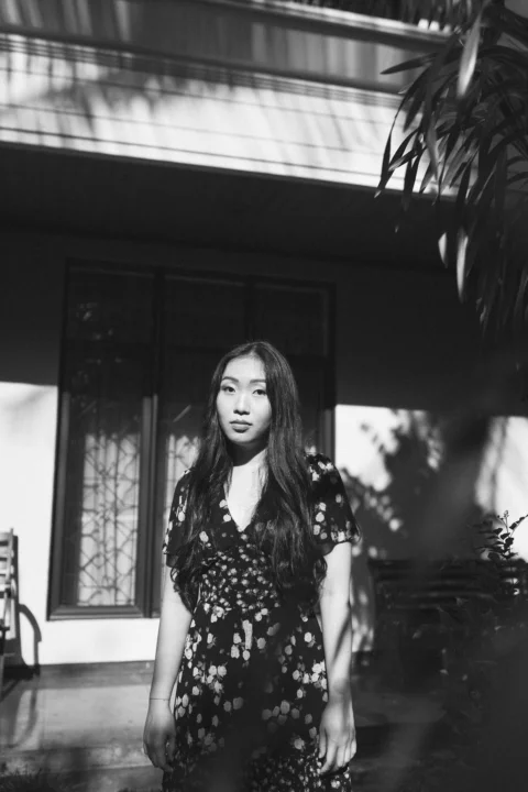 a woman posing for a picture