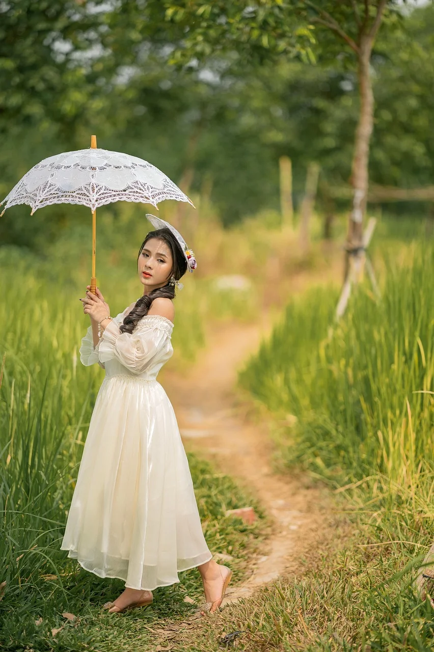 grasslands, lovely, beautiful girl, model