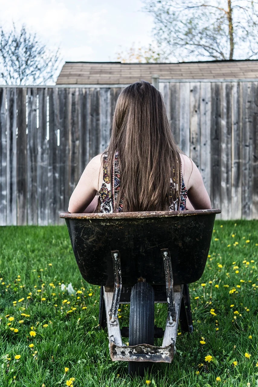 people, woman, girl, back