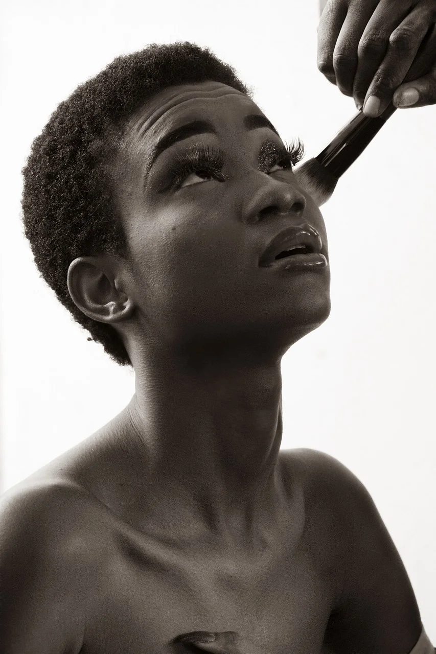 makeup, cosmetics, model, african model