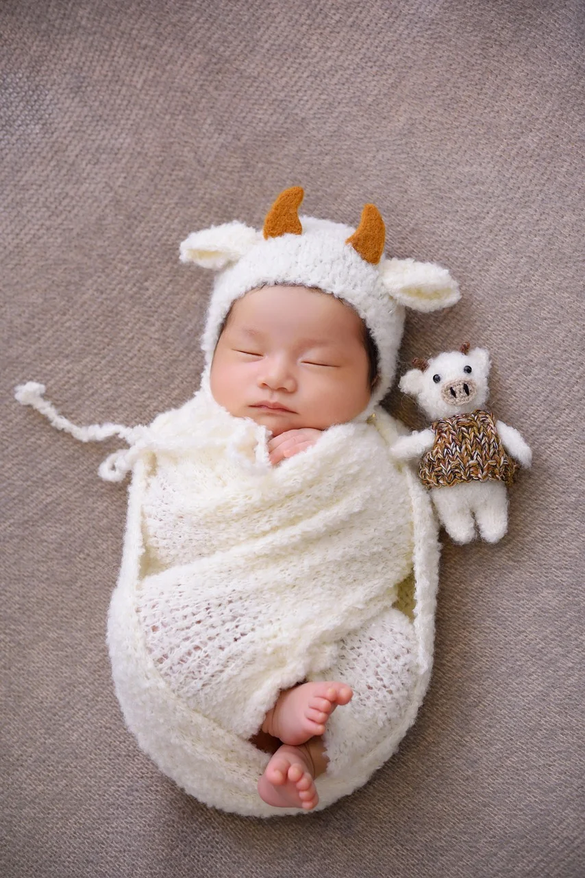 newborn, baby, portrait, sleeping