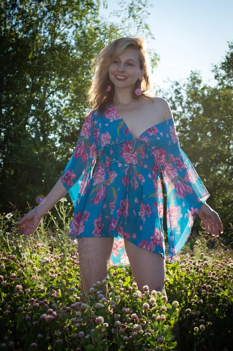 woman, summer, boho style, fashion