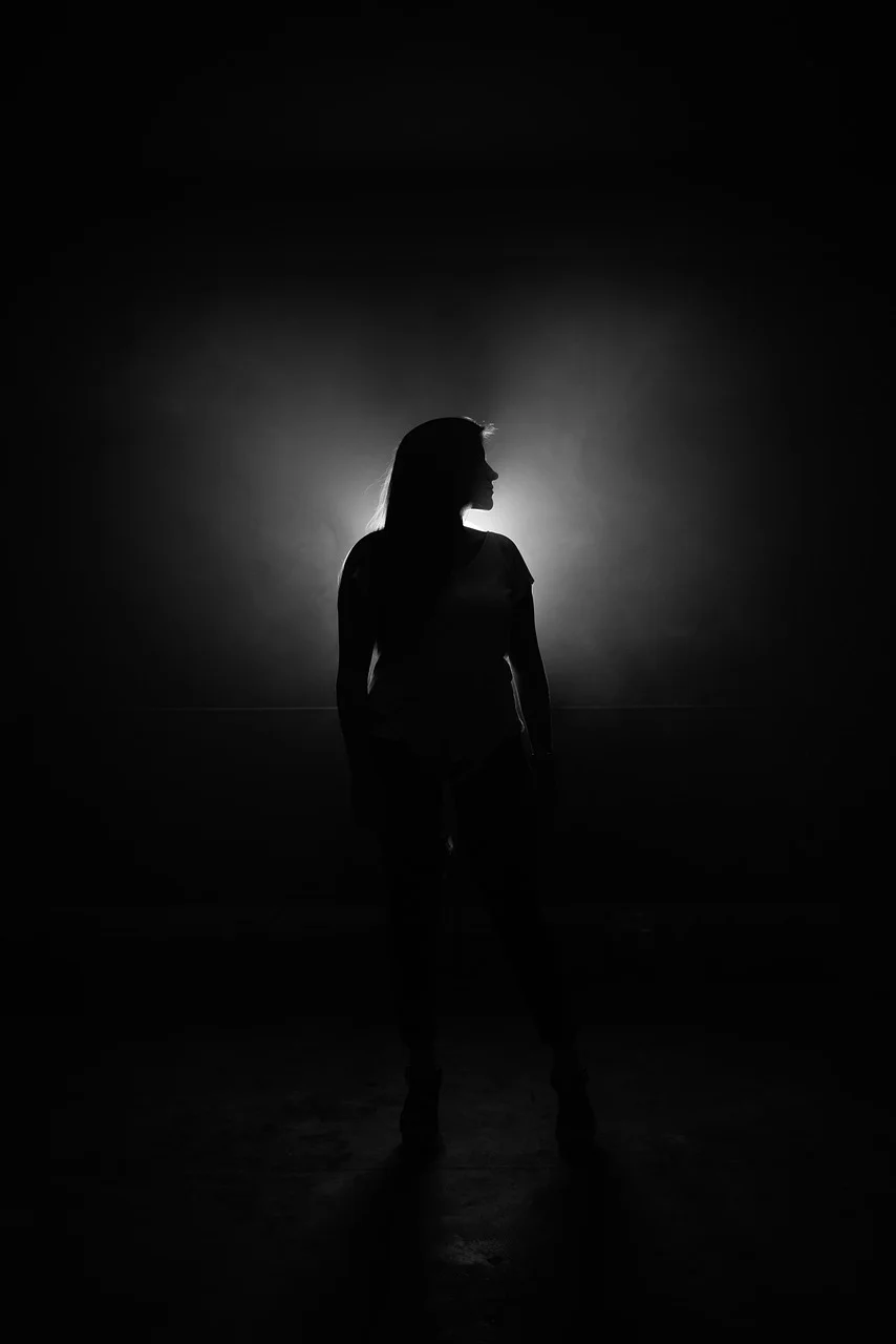 dark, creepy, people, woman