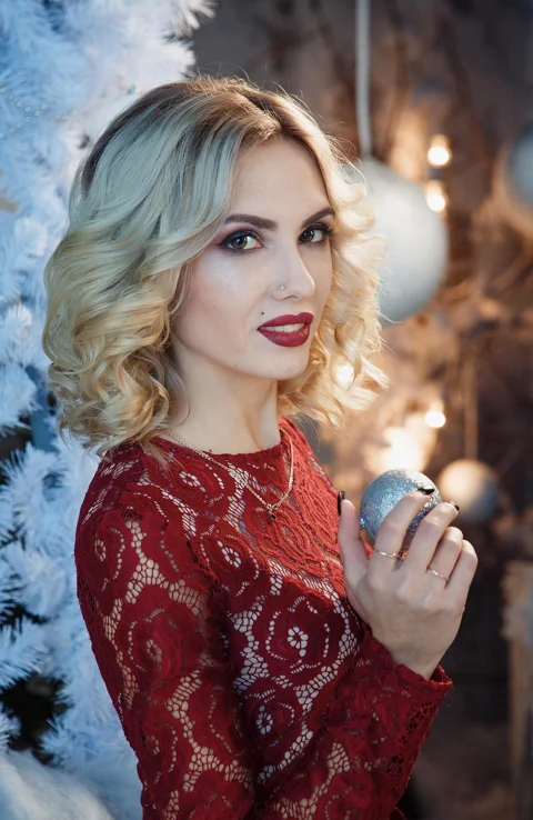 young woman, new year, holiday